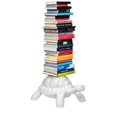 Turtle Carry Bookshelf White